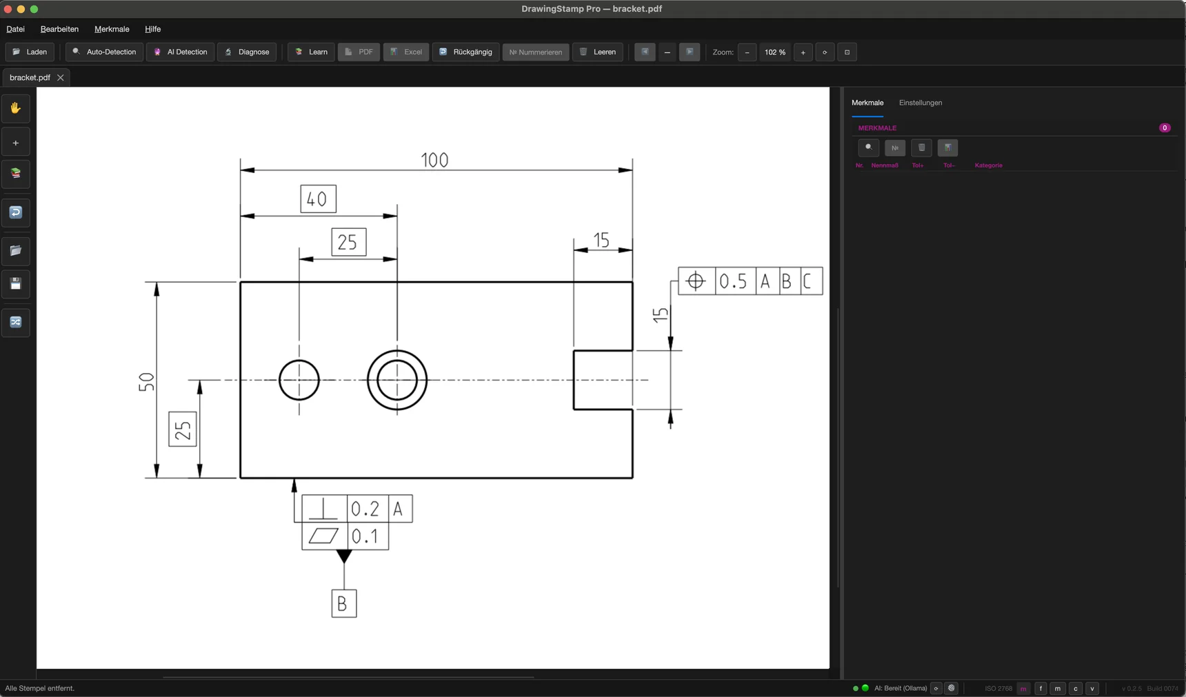 DrawingStamp Pro – technische Zeichnung in der App